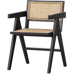 Tchibo - Woood Esszimmerstuhl »Gunn« - 54x54x80cm - schwarz - Holz