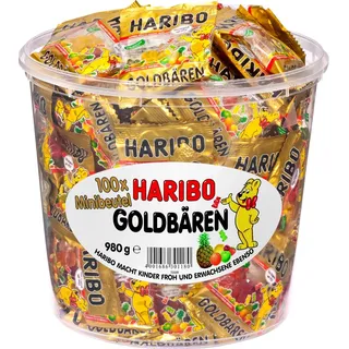 HARIBO Goldbären Minibeutel Fruchtgummi, 100 St.