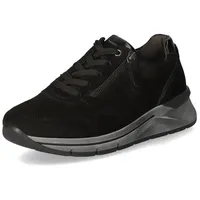 Gabor Damen Low-Top Sneaker, Frauen Halbschuhe,Wechselfußbett,Komfortable Mehrweite (H),keil Sneaker,Wedge Sneaker,schwarz,37.5 EU / 4.5 UK - 37.5 EU Weit