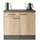 Respekta Buffetschrank Oliver 100 x 90 x 60 cm Grau/Grün
