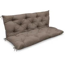 Beautissu Bankauflage 150 x 50 x 50 cm Taupe 1 St.