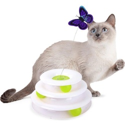 All for Paws Cat Toy Interactive Tower Of Butterfly 25X25X14Cm - (787.7560) (Welpenspielzeug), Hundespielzeug