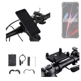 K-S-Trade Smartphone-Halterung für Cubot KingKong Ace 3, (Handyhalterung das Fahrrad Halter Lenkstange Fahrradhalterung) schwarz