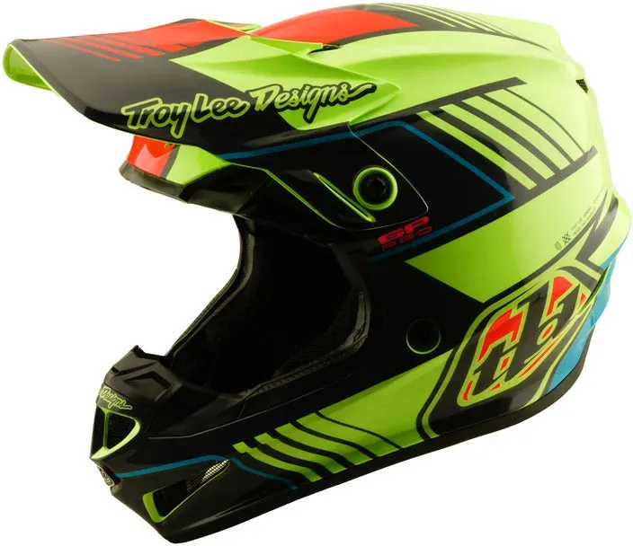 Troy Lee Designs Gp Pro Segment Jugend Motocrosshelm Gelb - YM