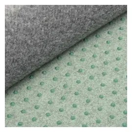 vidaXL Kunstrasen mit Noppen Durchm. 95 cm Grau Rund