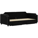 vidaXL Tagesbett 100 x 200 cm Schwarz