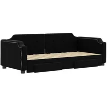 vidaXL Tagesbett 100 x 200 cm Schwarz