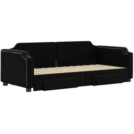 vidaXL Tagesbett 100 x 200 cm Schwarz