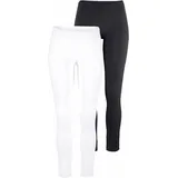 Boyens Buchverlag Leggings Figurbetont Schwarz/Weiß 48
