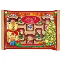 LINDT Schokolade, Lindt Teddy Freunde gefüllte Schokoladen Figuren aus Vollmilch 96g
