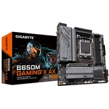 Gigabyte B650M Gaming X AX (AM5, AMD Ryzen 9000er-Serie, 6+2+1 Phasen VRM, bis zu 8000 MHz DDR5 (OC), 2xPCIe 4.0 M.2, 2,5 GbE LAN, WiFi Hauptplatine - Black / Grey