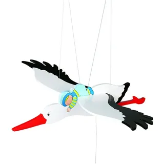 Toys pure Storch mit Baby, Schwingtier