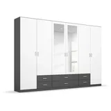 Rauch Gamma 271 x 210 x 54 cm grau metallic/weiß