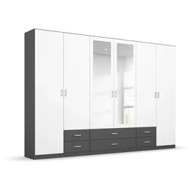 Rauch Gamma 271 x 210 x 54 cm grau metallic/weiß