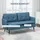 Homcom Sofa, mit Dickem Kissen, Leinenoptik, Polstersofa mit Stahlbeine, Modernes Doppelsofa für Wohnzimmer, Schlafzimmer, Dunkelblau