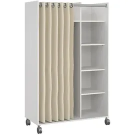 VCM Kleiderschrank Kit 160 x 100 x 49 cm Beige/Weiß