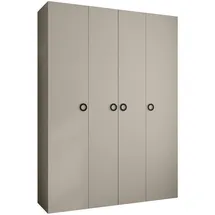 abiks möbel Drehtürenschrank COMO 180 x 245,5 x 40 cm Schwarz