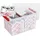 SUNWARE Weihnachtsbox Q-line 62L mit Einsatz für 116 Kugeln transparent rot