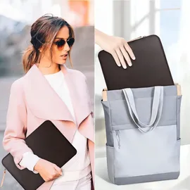 TECH-PROTECT Fleece-Laptoptasche 15-16“ - Braun