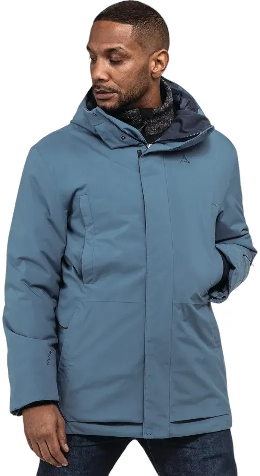 Schöffel Winter-Parka Urban Insulated Style Crivat Parka (wasserdicht, 2-Wege-Stretch) blau Herren