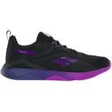 Reebok Nanoflex Tr 2 Sneaker, Black/Purple Rave/Twilight Purple, 37