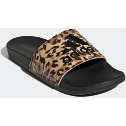 Badesandale ADIDAS SPORTSWEAR "COMFORT ADILETTE", Gr. 44,5, bunt (core schwarz, core schwarz, beam pink), Synthetik, sportlich, Schuhe
