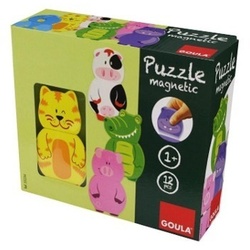 Goula Magnetisches Holzpuzzle Tiere