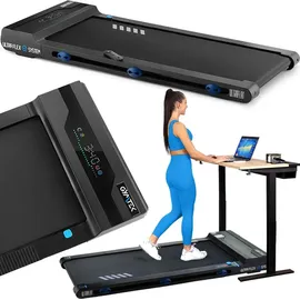 gymtek Gymtek® Laufband für Zuhause, Walking Pad, Treadmill - bis 110 kg, 8 km/h - LCD-Display - Klappbar - Ultraflach - Bluetooth - Fitness, Home Gym - Schwarz