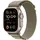 Apple Watch Ultra 2 GPS + Cellular 49 mm Titangehäuse natur, Alpine Loop olive S