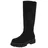 Ital-Design Plateaustiefel Damen Schwarz 37