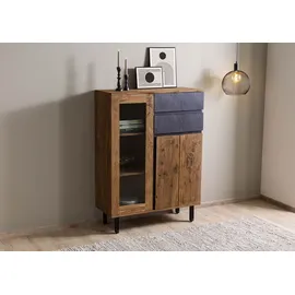 Wolf Möbel Highboard 100 x 135 x 40 cm Natur / Braun