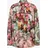 More & More Schluppenbluse mit Print Beige 38