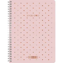 Baier & Schneider Schülerkalender Style 2026/2027 Pretty Pink A5