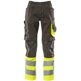 Mascot Leeds Arbeitshose Gr. 82C45 dunkelanthrazit/hi-vis gelb