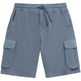 AUTHENTIC LE JOGGER "kurze Sweathose", Herren, Gr. L (52/54), N-Gr, blau, Sweatware, Obermaterial: 60% Baumwolle, 40% Polyester, unifarben, regular fit ca. Mitte Knie, Hosen Sweatshorts, Cargotaschen mit Webdetails, Topseller