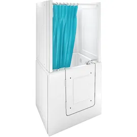 AcquaVapore Seniorendusche und Kombination Wanne mit Whirlpool S02D-WP-TH-C-L 100x78x205cm