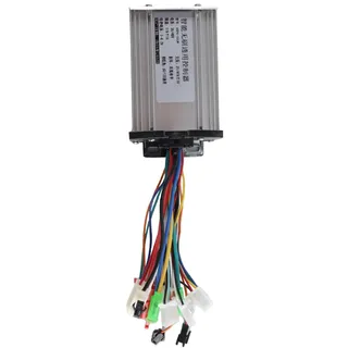 Ausi 36 V 48 V 350 W E-Bike Brushless Controller 6 Tube Dual Mode für Elektrofahrrad Scooter Speed Intelligent Dual Motor Teil, Silber