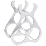 vidaXL Weinregal Silbern 23x14x28 cm Aluminium