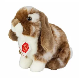 Teddy-Hermann Teddy Hermann 93724 - Hase sitzend dunkelbraun weiß gescheckt, 20 cm