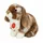 Teddy-Hermann Teddy Hermann 93724 - Hase sitzend dunkelbraun weiß gescheckt, 20 cm