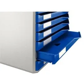 Leitz Schubladenbox 28,5 x 35,5 x 29 cm 10-tlg. blau
