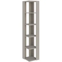 Decortie Eckregal Bücherregal 34 x 34 x 161 cm Weiß