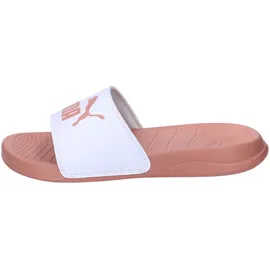 Puma Unisex Popcat 20 Slide Sandal, White-Deeva Peach, - 38