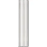 KAISER plastic® Akustikpaneele | Farbe: weiß | Wandpaneele in verschiedenen Formaten | Deko Wohnzimmer | Wanddeko in Pastellfarbe | Akustik Paneele Wand | Lamellenwand (240 x 60 cm - 1STK.)