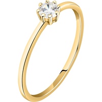 live diamond Damenring 375er Gelbgold, recycelt 54 Damen