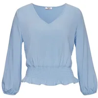 Buffalo Langarmbluse Damen blau Gr.36
