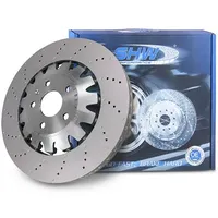 shw performance Bremsscheibe Vorderachse gelocht/genoppt, beschichtet, hochgekohlt