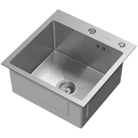 ML-Design Spülbecken 45 x 45 cm Silber