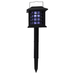 WDMT 3-in-1-Anti-Mücken-Lampe für den Außenbereich – Solar-LED-Lampe – 25,5 x 10 x 10 cm – Mückenfänger – Anti-Mücken-Lampe – Schwarz