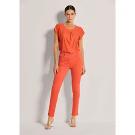 Madeleine Mid Waist Skinny-Hose mit Fransen in blutorange | Gr.: 18